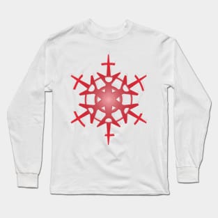 Red snowflake type 1 Long Sleeve T-Shirt